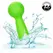 CalExotics Neon Vibes The Bubbly Vibe Mini Massager Green 10 Modes