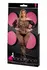 LAPDANCE Off-the-Shoulder Lace Bodystocking Black QS - Floral Mesh Design