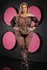 LAPDANCE Off-the-Shoulder Lace Bodystocking Black QS - Floral Mesh Design
