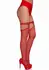 Leg Avenue Studded Thigh High Garter Mini Hearts Red Adjustable