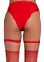 Leg Avenue Studded Thigh High Garter Mini Hearts Red Adjustable