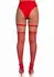 Leg Avenue Studded Thigh High Garter Mini Hearts Red Adjustable