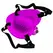Pretty Love Heartbeat Intimate Massager 10-Mode Purple ABS Silicone