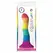 Colours Wave силиконово дилдо в цветовете на дъгата, 17 см