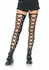 Leg Avenue Wetlook Footless Lace Up Thigh Highs Black S/M