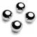 Metal Hard Magnetic Steel Balls 10mm - Set of 2 Precision Spheres