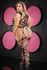 LAPDANCE Lace Suspender Bodystocking Black QS - Elegant Lace Design