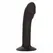 CalExotics Silicone Curved Intimate Device with Suction Base, Black