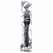 All Black Ridged Silicone Hygiene System 27cm - Flexible Shower Attachment