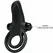 Pretty Love BI-210203 Dual Motor Silicone Intimate Ring Black 10 Modes