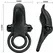 Pretty Love BI-210203 Dual Motor Silicone Intimate Ring Black 10 Modes