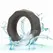 CalExotics Alpha Prolong Silicone Ring Grey - Seamless Comfort Enhancer 2.5 cm