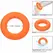 CalExotics Alpha Prolong Large Ring Orange - Liquid Silicone, 3.25 cm
