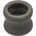CalExotics Alpha Liquid Silicone Black Anatomical Support Ring 3.75 cm