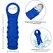 CalExotics Admiral Liquid Silicone Beaded Extension Blue 10.3cm
