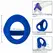 CalExotics Admiral Dual Support Ring Blue - Liquid Silicone Comfort System