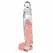 Get Real Extension Sleeve XLarge Transparent - Anatomical Enhancer TPE