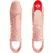 Pretty Love Cecelia Vibrating Extension Sleeve Natural TPR Adjustable Fit
