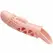 Pretty Love Cecelia Vibrating Extension Sleeve Natural TPR Adjustable Fit