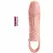 Pretty Love Cecelia Vibrating Extension Sleeve Natural TPR Adjustable Fit