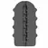 ALL BLACK Bumpy Intimate Stimulation Device 17cm Soft Touch Black