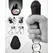 Gvibe G-Egg Black Textured Silicone Compact Intimate Sleeve 6.5cm