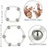 CalExotics Steel Beaded Silicone Ring Set L & XL - Durable System