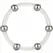 CalExotics Steel Beaded Silicone Performance Ring XL, 5 cm, Black