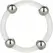 CalExotics Steel Beaded Silicone System Ring L 3.75cm Black