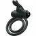 Pretty Love Osmond Silicone Vibrating Support Ring, Waterproof, Black