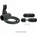 Pretty Love Osmond Silicone Vibrating Support Ring, Waterproof, Black
