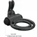 Pretty Love Osmond Silicone Vibrating Support Ring, Waterproof, Black
