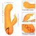 CalExotics Montecito Muse Dual Action Vibrator Orange USB Rechargeable