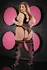 LAPDANCE Fancy Suspender Bodystocking Black Diamond Pattern QS