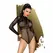 Penthouse Spicy Whisper Bodysuit S/M/L - Floral Mesh, Elegant Long Sleeves