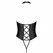 PASSION Nancy Eco Leather Black Body L/XL - Modern Strappy Design