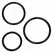 CalExotics Boundless Silicone Set - Adjustable Harness & 3 Probe Sizes