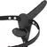 Fetish Submissive Harness Black - Adjustable Dual Attachment System, Silicone