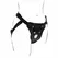 Get Real Pleasure Harness Black - Adjustable Comfort System, 3 Silicone Rings
