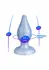 Fantasy Plug Diamond Silexd Pearl Blue - Adjustable Firmness, Compact Size