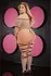 Lapdance 3 PCS Crop Top, G-String & Thigh High Set Grey, QS - Mesh Design