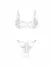 Obsessive Luise Sublim 2-Piece White Lingerie Set with Lace Accents