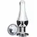 ToyJoy Diamond Bum Bijou Large - Aluminium Plug with Silver Gem, 13 cm