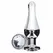 ToyJoy Diamond Bum Bijou Medium Aluminum Plug with Silver Accent 11cm