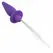 CalExotics Southern Lights Silicone Light-Up Intimate Plug Purple 10 Modes