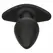 CalExotics Rock Bottom Silicone Intimate Plug 10 Vibrations Black