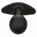 CalExotics Rock Bottom Silicone Black Vibrating Plug 10 Modes USB Rechargeable