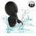 CalExotics Rock Bottom Silicone Black Vibrating Plug 10 Modes USB Rechargeable
