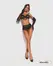 Obsessive Rossay 4-Piece Lingerie Set Black - Open Design & Tassels