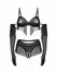 Obsessive Rossay 4-Piece Lingerie Set Black - Open Design & Tassels